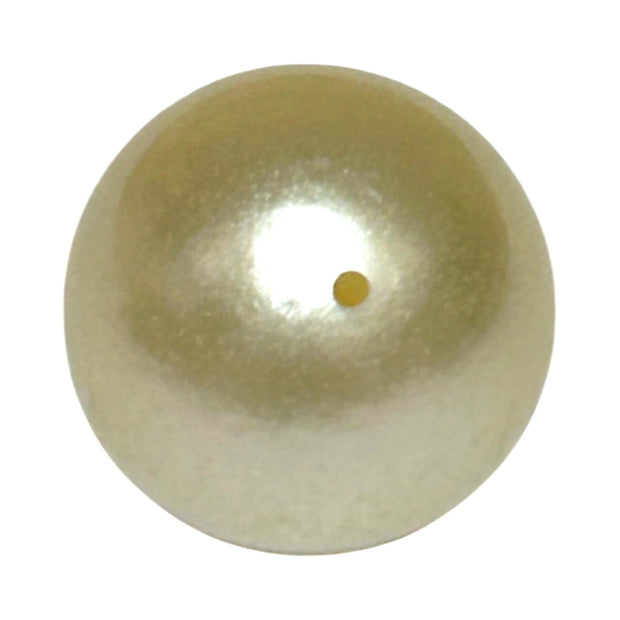 Huge Round 13.8 Carat 12.1mm Natural Pale Gold South Sea Pearl Loose