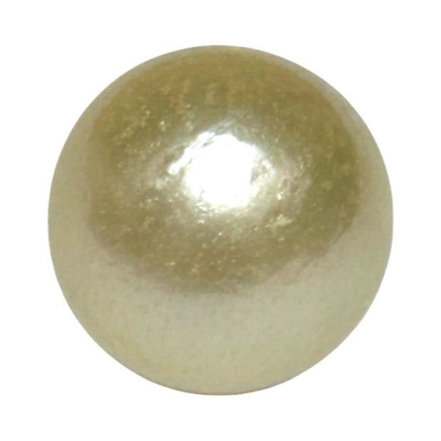 Huge Round 13.8 Carat 12.1mm Natural Pale Gold South Sea Pearl Loose