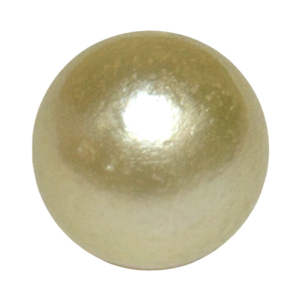 Huge Round 13.8 Carat 12.1mm Natural Pale Gold South Sea Pearl Loose