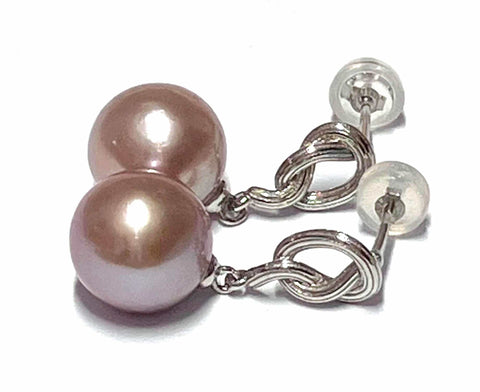 Stunning 10 - 10.5mm Lavender Pink Round Edison Cultured Pearl EarringStunning Natural Lavender Pink Round 10 - 10.5mm Edison Cultured Super High Luster Pearl Dangle Earrings / Best Gift For HerPEARL INFORMATIONPearl Type: Genuine EdisEarringsFine JewelryThe Fine Pearls Jewelry5mm Lavender Pink Round Edison Cultured Pearl Earrings