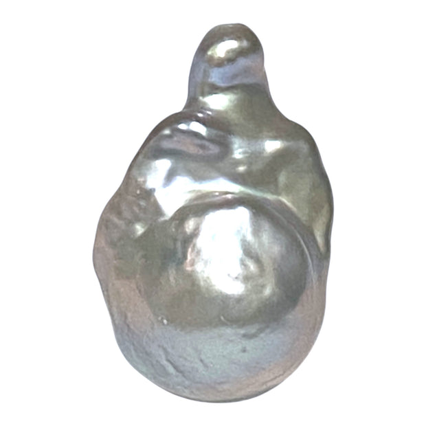 Giant 16 x 13.2 x 24.6mm Keshi Keshi Silver Blue Baroque Pearl Loose