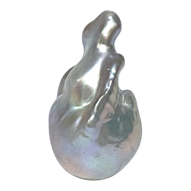 Giant 16 x 13.2 x 24.6mm Keshi Keshi Silver Blue Baroque Pearl Loose