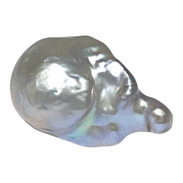 Giant 16 x 13.2 x 24.6mm Keshi Keshi Silver Blue Baroque Pearl Loose