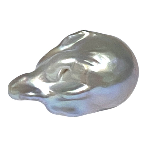 Giant 16 x 13.2 x 24.6mm Keshi Keshi Silver Blue Baroque Pearl Loose