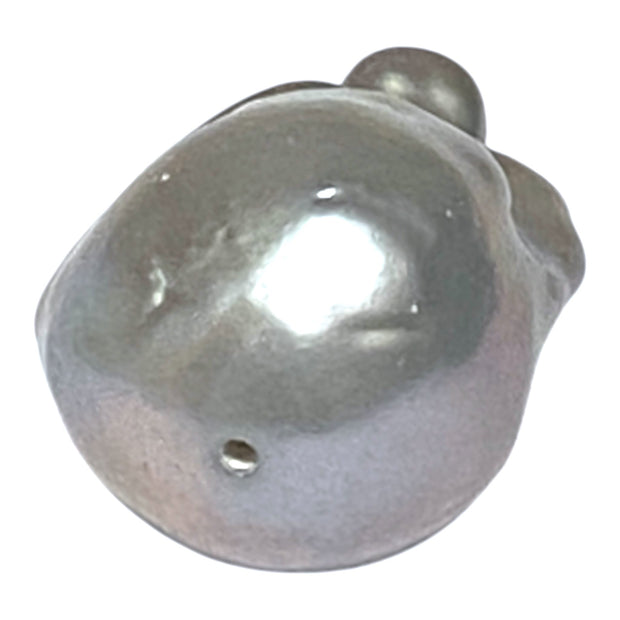 Giant 16 x 13.2 x 24.6mm Keshi Keshi Silver Blue Baroque Pearl Loose