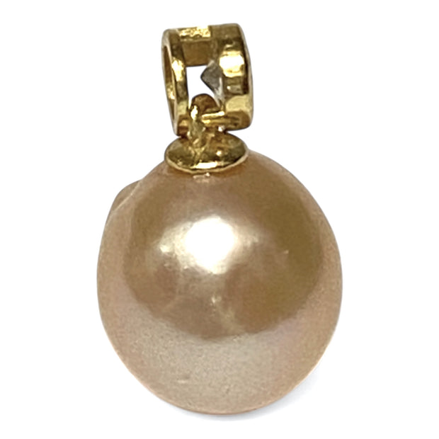 Round 11.5 - 12mm Edison Peach Pink Cultured Pearl Pendant