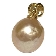 Round 11.5 - 12mm Edison Peach Pink Cultured Pearl Pendant
