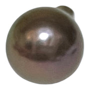 Fabulous 10.8 - 11mm Edison Round Purple Black Pinkish Pearl Pendant