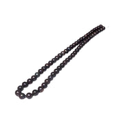 Magnificent 7.5 - 8mm Peacock Black Blue Round Pearl 16" Strand