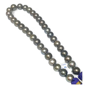 Round 11-13mm 35 pcs Tahitian Peacock Gray Green Pearl 16" Strand