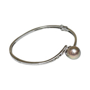 Mirror Luster 10.9mm Purple Pink Edison Round Pearl 7 - 7.5" Bangle