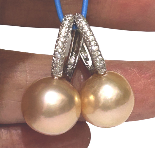 Luxury Round 11.8mm Edison Purple Pink Edison Pearl Earrings