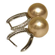 Luxury Round 11.8mm Edison Purple Pink Edison Pearl Earrings