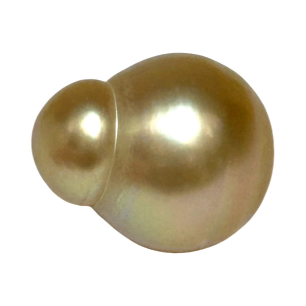 Baroque 13.3 x 18mm 23.4 Carats Natural Gold South Sea Loose Pearl