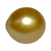 Unique 13.6 x 15mm 19.8 Carats Indonesia South Sea Gold Oval Pearl