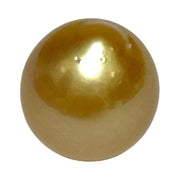Unique 13.6 x 15mm 19.8 Carats Indonesia South Sea Gold Oval Pearl