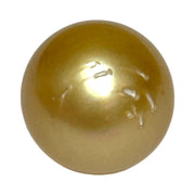 Unique 13.6 x 15mm 19.8 Carats Indonesia South Sea Gold Oval Pearl