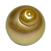 Delicate  Giant 14.5 x 17.6mm Deep Gold Philippines South Sea Pearl