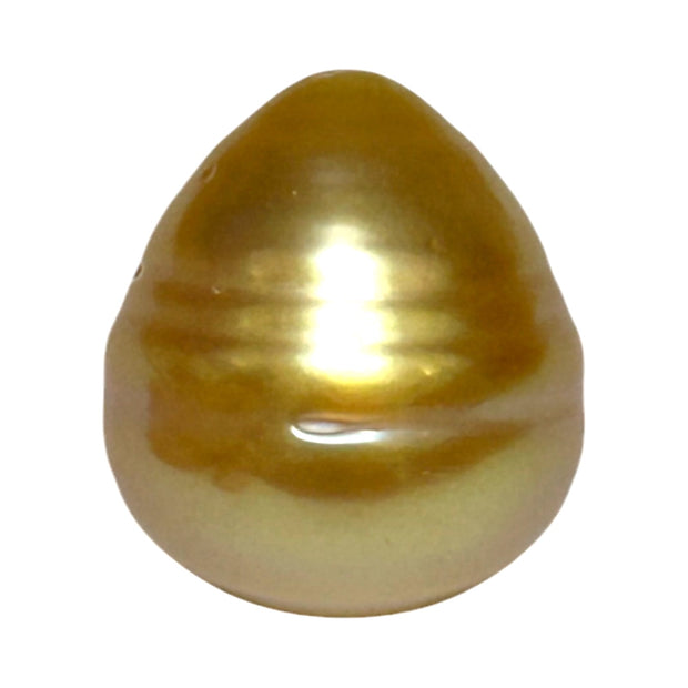 Giant Oval 16.4 x 18mm Deep Gold Philippines South Sea Loose Pearl