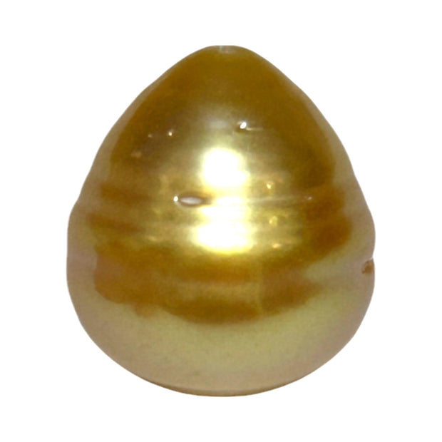 Giant Oval 16.4 x 18mm Deep Gold Philippines South Sea Loose Pearl