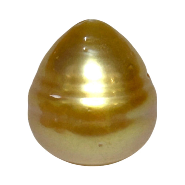 Giant Oval 16.4 x 18mm Deep Gold Philippines South Sea Loose Pearl
