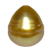 Giant Oval 16.4 x 18mm Deep Gold Philippines South Sea Loose Pearl