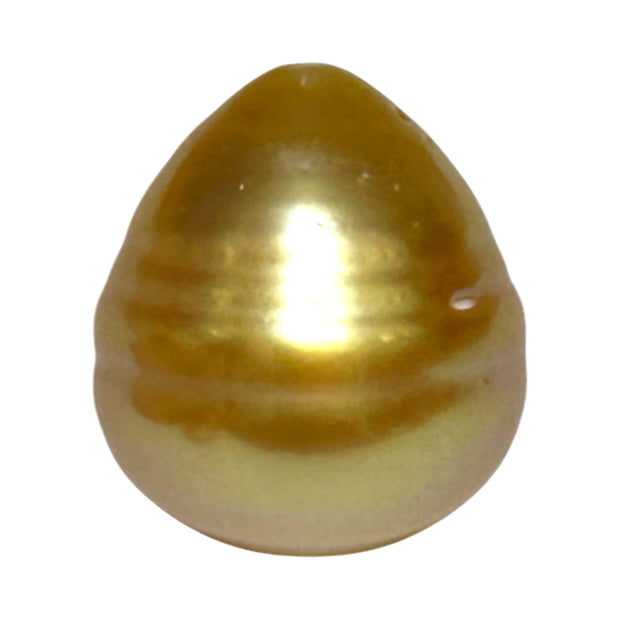 Giant Oval 16.4 x 18mm Deep Gold Philippines South Sea Loose Pearl