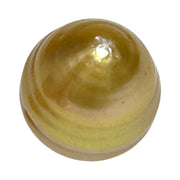 Giant Oval 16.4 x 18mm Deep Gold Philippines South Sea Loose Pearl