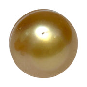 Giant Oval 16.4 x 18mm Deep Gold Philippines South Sea Loose Pearl