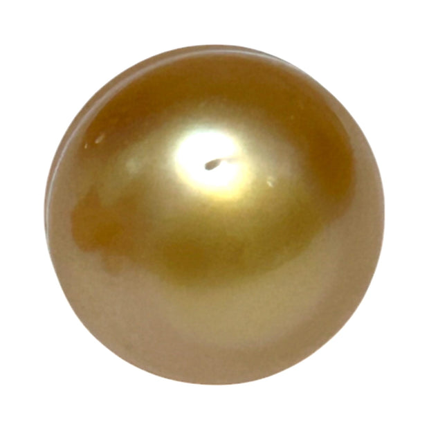 Giant Oval 16.4 x 18mm Deep Gold Philippines South Sea Loose Pearl