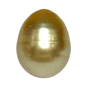 Oval Drop 14.3 x 17.7mm Deep Gold Philippines South Sea Loose Pearl