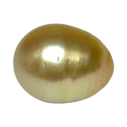 Oval Drop 14.3 x 17.7mm Deep Gold Philippines South Sea Loose Pearl