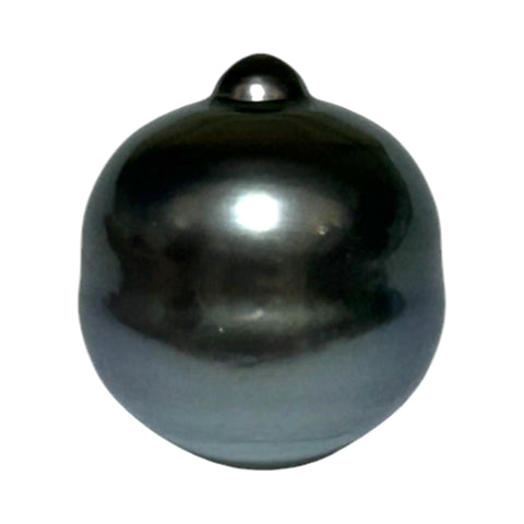 Huge 23.4 Carat 14.4 x 16.4mm Tahitian Peacock Black Green Loose Pearl