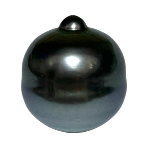 Huge 23.4 Carat 14.4 x 16.4mm Tahitian Peacock Black Green Loose Pearl
