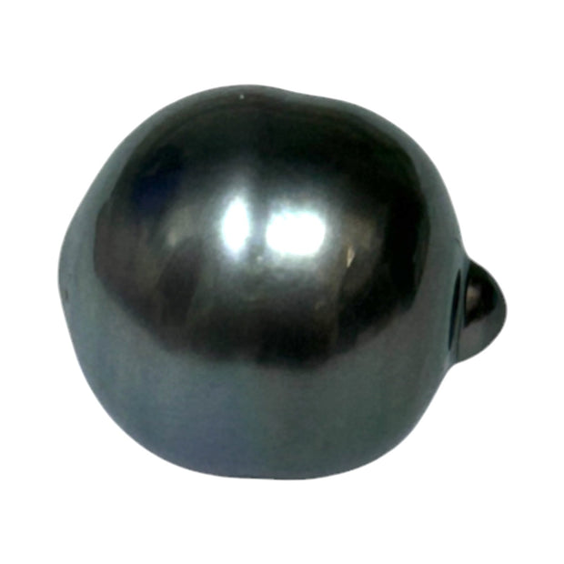 Huge 23.4 Carat 14.4 x 16.4mm Tahitian Peacock Black Green Loose Pearl