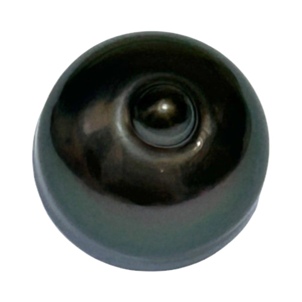 Huge 23.4 Carat 14.4 x 16.4mm Tahitian Peacock Black Green Loose Pearl