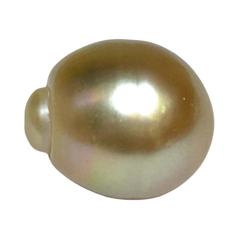 Giant 15.7 x 18.4mm Rich Gold Philippines South Sea Pearl Loose