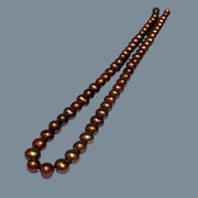 Spectacular 7 - 7.5mm Round Multi Blue Brown Bronze Pearl 16" Strand