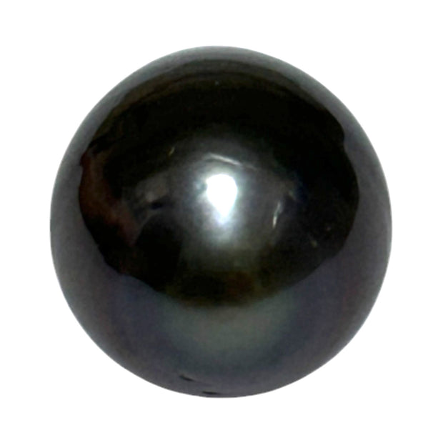 Delicate 13 x 16.6mm 19.6 Carats Peacock Black Blue Tahitian Pearl
