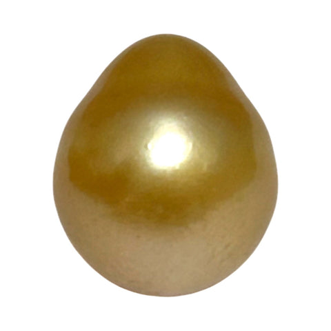 5A Smooth Giant 13.7 x 16mm 20.5 Carats Rich Gold South Sea Pearl