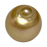 RARE Giant 16.3 x 19.1mm 33.7 Carats Deep Gold South Sea Pearl Loose