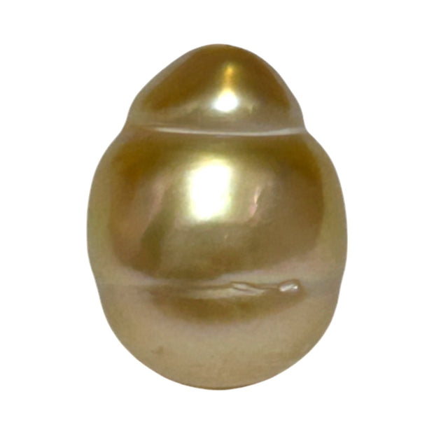 Baroque Giant 13.9 x 18.2mm 23.8 Carats Rich Gold South Sea Pearl