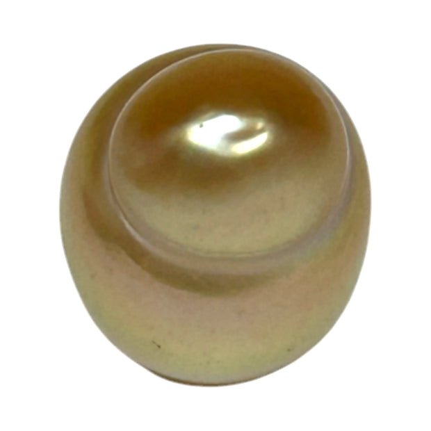 Baroque Giant 13.9 x 18.2mm 23.8 Carats Rich Gold South Sea Pearl