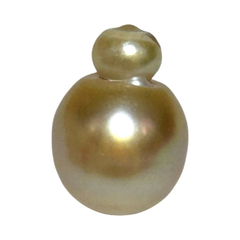Baroque 13.6 x 18.8mm 22.5 Carats Deep Gold South Sea Loose Pearl
