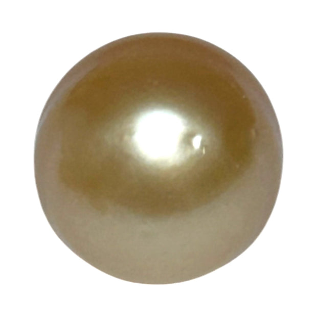 Baroque 13.6 x 18.8mm 22.5 Carats Deep Gold South Sea Loose Pearl