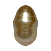 Baroque 12 x 19.3mm 20.3 Carats Natural Deep Gold South Sea Pearl