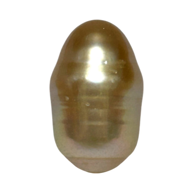 Baroque 12 x 19.3mm 20.3 Carats Natural Deep Gold South Sea Pearl