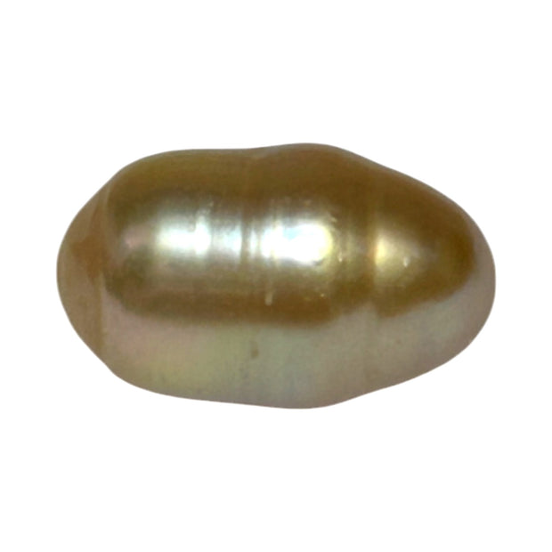 Baroque 12 x 19.3mm 20.3 Carats Natural Deep Gold South Sea Pearl