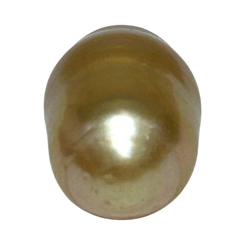 Baroque 12 x 19.3mm 20.3 Carats Natural Deep Gold South Sea Pearl