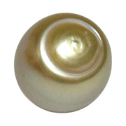 Smooth 13.9 x 16.4mm 23.6 Carats Gold South Sea Pearl Loose